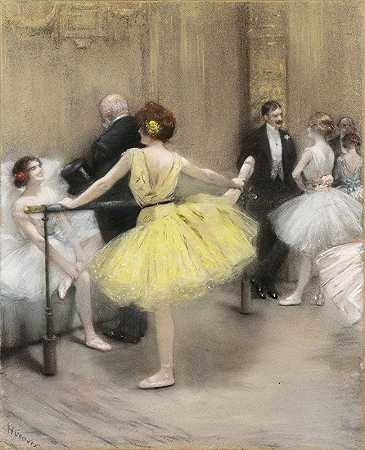 芭蕾舞演员`Ballerinas by Henri Gervex