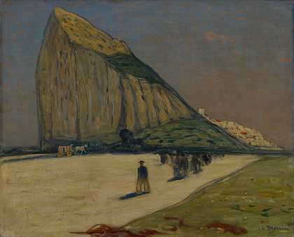 直布罗陀`Gibraltar (1913) by James Wilson Morrice