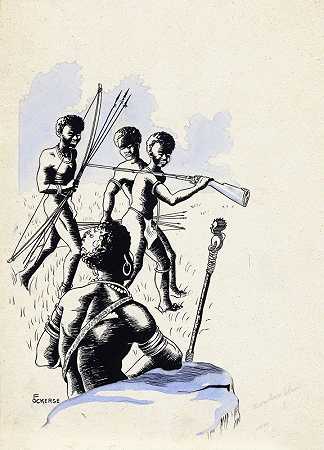 几内亚新猎人`Nieuw~Guineese jagers (1936) by F. Ockerse
