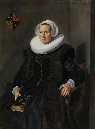 马里特格·克莱斯·沃格特博士肖像`Portrait of Maritge Claesdr Vooght (1639) by Frans Hals