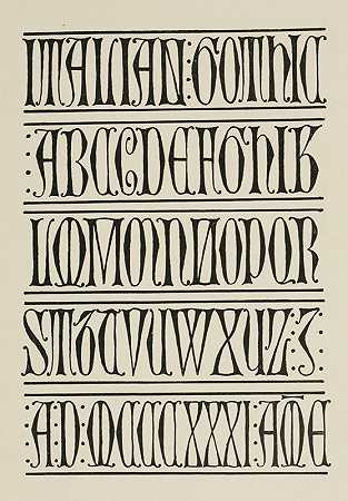 法国和西班牙安塞尔首都`French and Spanish Uncial Capitals (1902) by Frank Chouteau Brown