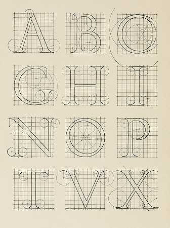 塞利奥之后的字母表`Alphabet After Serlio (1902) by Frank Chouteau Brown
