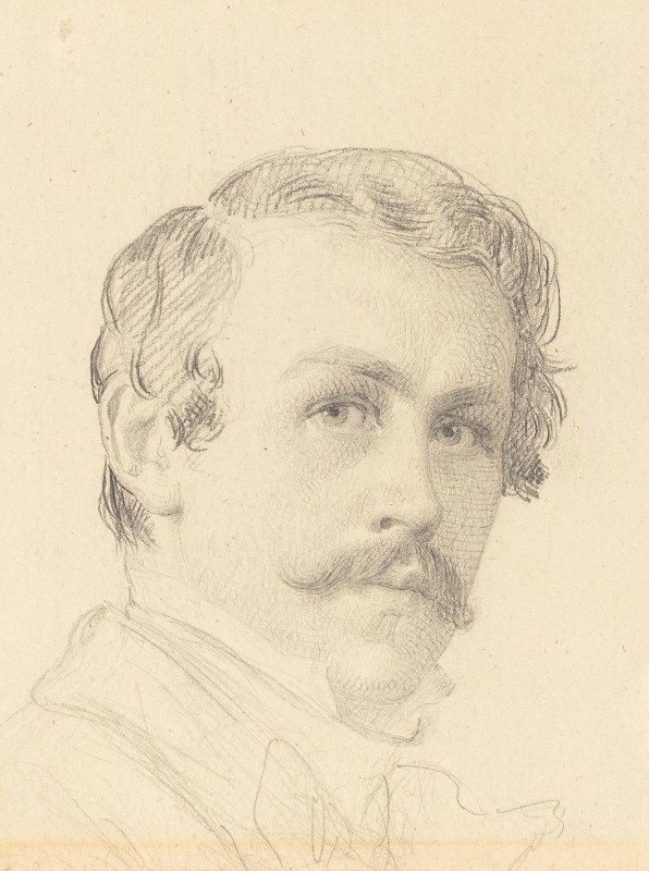 自画像`Self~Portrait (c. 1850) by Eastman Johnson