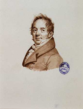 博西奥雕塑家肖像`Portrait du sculpteur Bosio (1821) by Julien Léopold Boilly