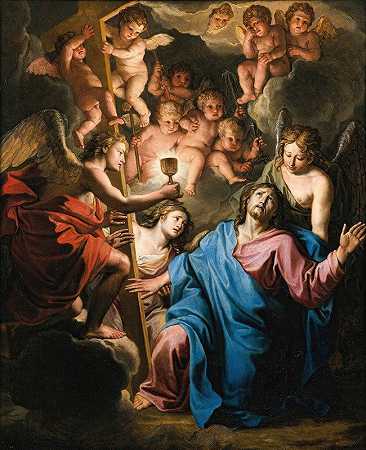 基督在橄榄山祈祷`Christ At Prayer On The Mount Of Olives by Noël Coypel