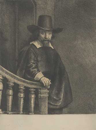 以法莲奖金，犹太医生`Ephraim Bonus, Jewish Physician (1647) by Rembrandt van Rijn