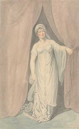 女演员`An Actress (1806) by Samuel de Wilde
