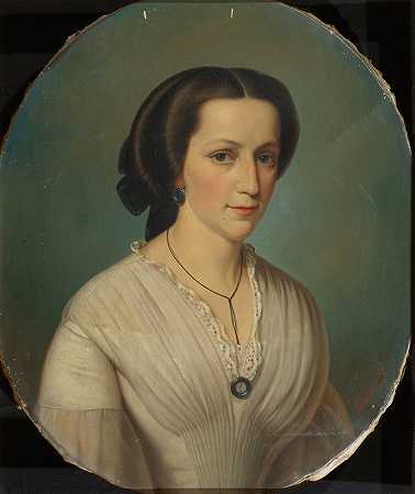 卡洛琳·冯·斯泰利兹，geb。派特凯`Caroline von Stalitz, geb. Petke (1856) by Augusto Tominz