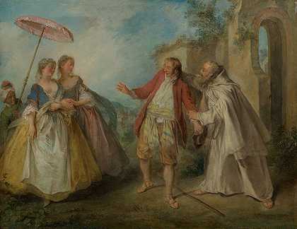 菲利普兄弟大雁`Brother Philippes Geese (ca. 1736) by Nicolas Lancret