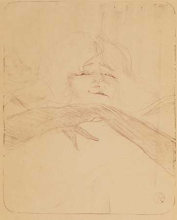Yvette Guillbert pl 8`Yvette Guilbert pl 8 (1898) by Henri de Toulouse-Lautrec