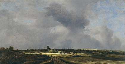 景观或命令`View of Naarden (1647) by Jacob van Ruisdael