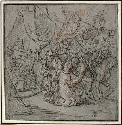 圣人的殉道`Martyrdom of a Saint by Antoine Coypel