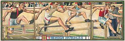 高栏`The high hurdles (1909) by Hibberd Van Buren Kline