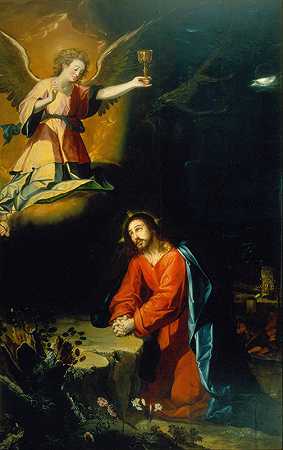 花园里的祈祷`The Prayer in the Garden (ca.1610) by Baltasar de Echave Orio