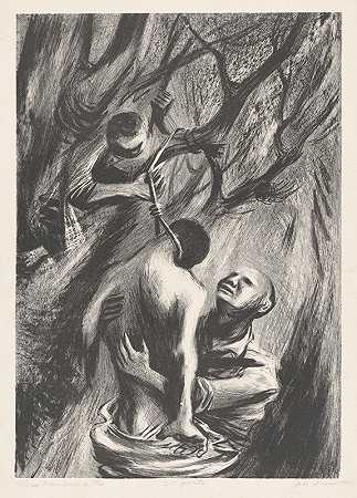 三个人和一棵树`Three Men and a Tree (1927) by Joe Jones
