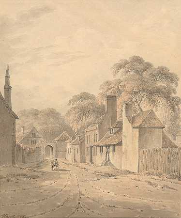索尔兹伯里哈纳姆路埃克塞特门`Exeter Gate, Harnham Road, Salisbury by Joseph Powell