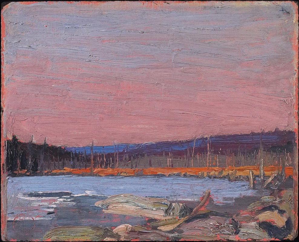 北湖`A Northern Lake (1911) by Tom Thomson