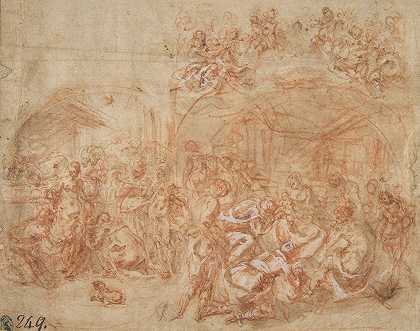 三博士来朝`Adoration of the Magi (1560–1630) by Cesare Pollino