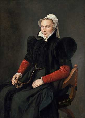 坐着的女人的肖像`Portrait of a Seated Woman (1560~65) by Antonis Mor