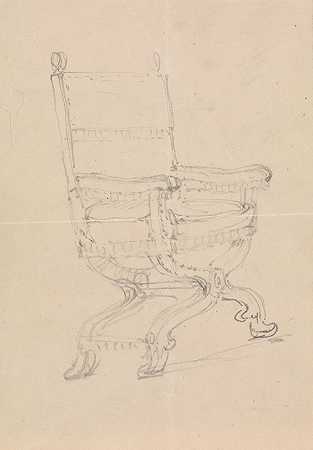 椅子的研究`Study of a Chair by Robert Smirke