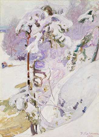 早春`Early spring (1911) by Pekka Halonen