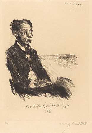 Count Keyserling（Count Keyserling的肖像）`Count Keyserling (Bildnis des Grafen Keyserling) (1919) by Lovis Corinth