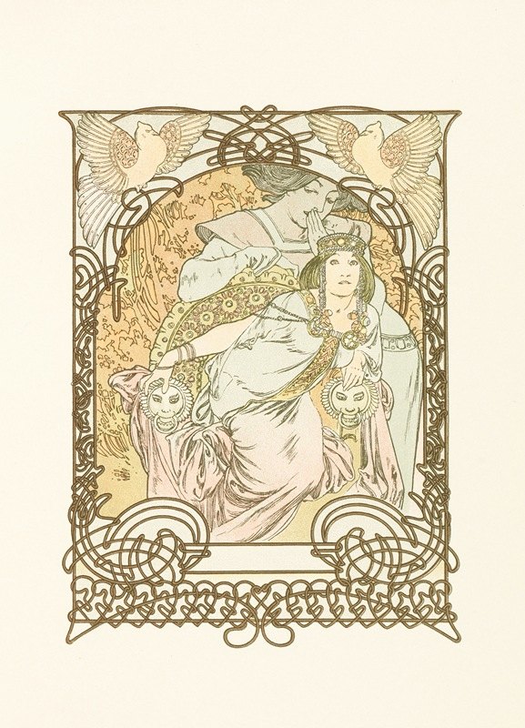 伊尔塞`Ilsée (1901) by Alphonse Mucha
