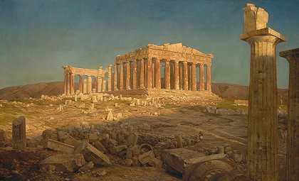 帕特农神庙`The Parthenon (1871) by Frederic Edwin Church