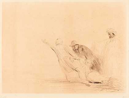 奸妇（第三盘）`The Adulteress (third plate (1910) by Jean-Louis Forain
