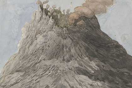 埃特纳火山口`Krater van de Etna (1778) by Willem Carel Dierkens