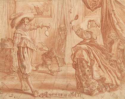 每个人都有自己的消遣，Elck Sijn Tijt Verdrijf和`To Each His Own Pastime, Elck Sijn Tijt~Verdrijff (ca. 1632) by Adriaen van de Venne