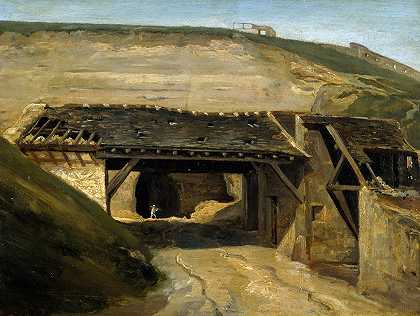 输入蒙马特的职业生涯`Entrée dune carrière à Montmartre (1816) by Etienne Bouhot