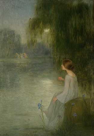 梦`Dream (ca 1905) by Joan Brull I Vinyoles