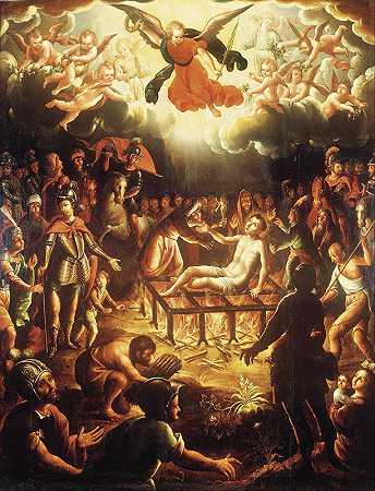 圣劳伦斯的殉难`The Martyrdom of Saint Lawrence (17th century) by Hipólito de Rioja
