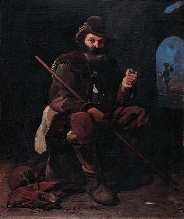 老清教徒`Old pilgrim (1650) by Michael Sweerts
