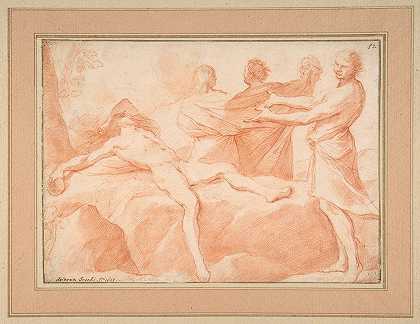 诺亚的醉意`The Drunkenness of Noah (1599–1661) by Andrea Sacchi