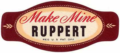 鲁伯特啤酒公司。`Ruppert Beer Label. (1935) by Winold Reiss