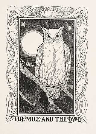 老鼠和猫头鹰`The Mice and the Owl (1900) by Percy J. Billinghurst