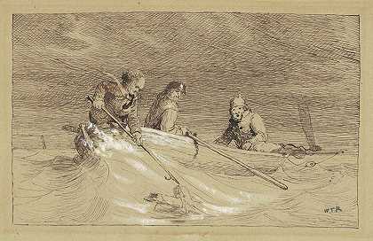 学习鲱鱼捕捞`Study for Shad Fishing (c. 1846) by William Tylee Ranney