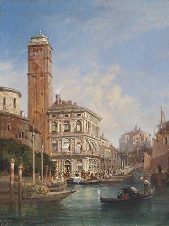 威尼斯圣格雷米亚`Venezia San Geremia by William Wyld