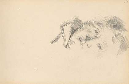 塞尚夫人`Madame Cézanne (1897~1900) by Paul Cézanne