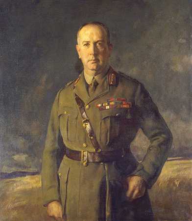 亚瑟·威廉·柯里爵士将军`Sir General Arthur William Currie (1920) by Joseph De Camp