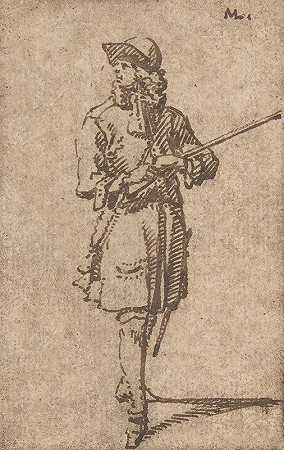 持枪运动员`A Sportsman with a Gun (1670–1702) by Marcellus Laroon the Elder