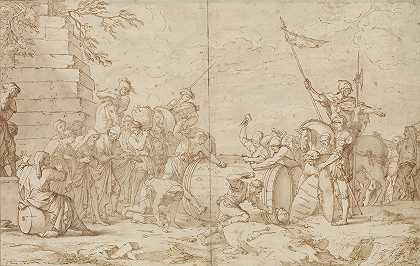 雷古勒斯之死`Death of Regulus (1615–73) by After Salvator Rosa