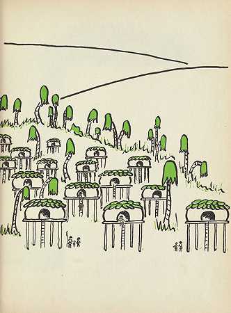 粘在泥里一个村庄、一种习俗和一个小男孩的故事`Stick~in~the~Mud; a tale of a village, a custom, and a little boy pl19 (1953) by Fred Ketchum
