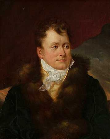 伊格纳西·诺萨泽夫斯基肖像`Portrait of Ignacy Nosarzewski (1813) by Antoni Brodowski