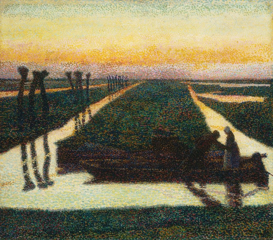 水陆长裤`Broek in Waterland (1899) by Jan Toorop