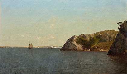 罗德岛纽波特`Newport, Rhode Island (1872) by John Frederick Kensett