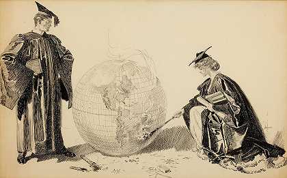 放火烧世界`Setting the World on Fire (c. 1905) by Orson Byron Lowell