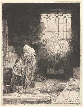 浮士德`Faust (ca. 1652) by Rembrandt van Rijn